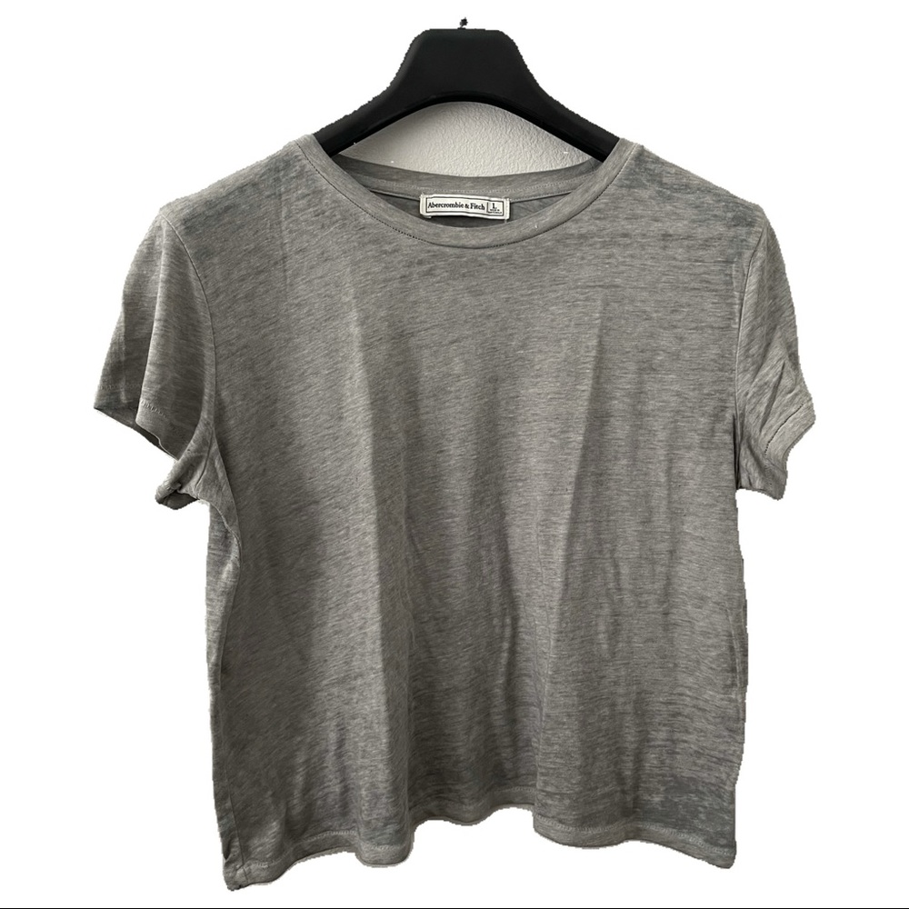 Grey Short Sleeve Top